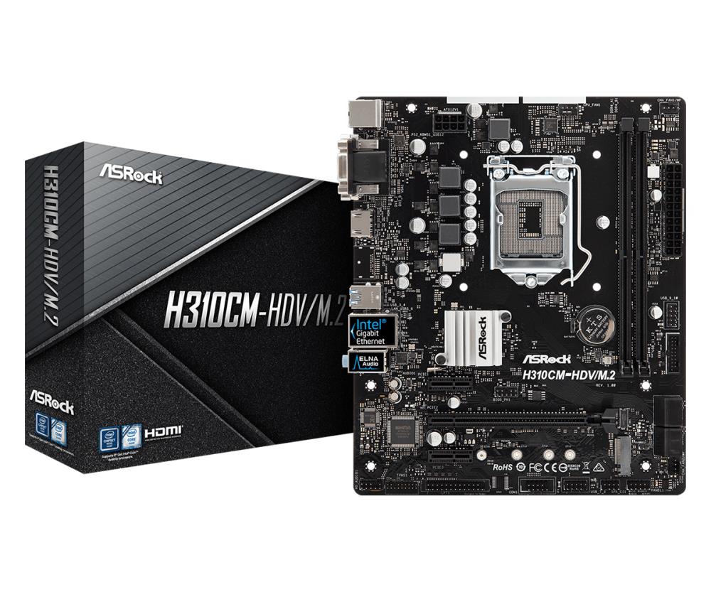 MB H310 S1151 MATX/H310CM-HDV/M.2 ASROCK