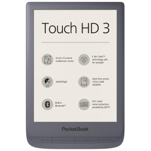 READER INK 6" 16GB TOUCH HD3/GREY PB632-J-WW POCKET BOOK