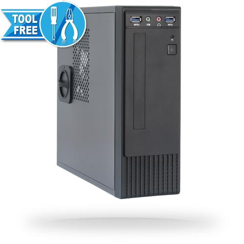 Case|CHIEFTEC|FI-03B|MidiTower|TFX|250 Watts|Colour Black|FI-03B