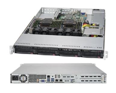 SERVER CHASSIS 1U 600W/CSE-815TQC-605WB SUPERMICRO