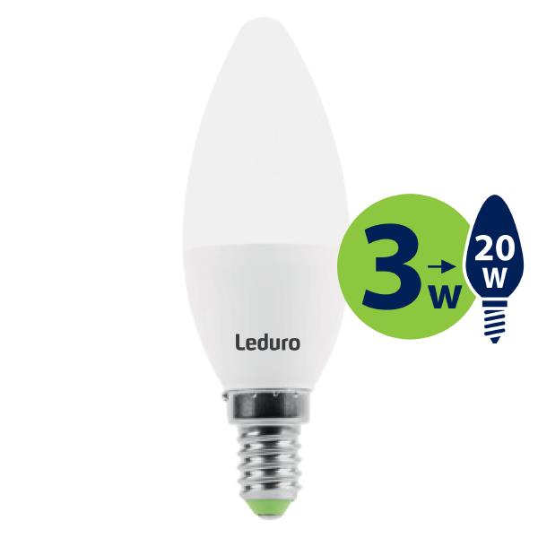 Light Bulb | LEDURO | Power consumption 3 Watts | Luminous flux 200 Lumen | 2700 K | 220-240V | Beam angle 360 degrees | 21130