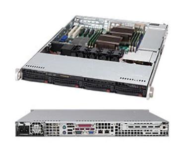 SERVER CHASSIS 1U 600W/CSE-815TQC-605CB SUPERMICRO