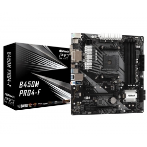 Mainboard | ASROCK | AMD B450 | SAM4 | MicroATX | 1xPCI-Express 2.0 1x | 1xPCI-Express 2.0 16x | 1xPCI-Express 3.0 16x | 2xM.2 | Memory DDR4 | Memory slots 4 | 1x15pin D-sub | 1xDVI | 1xHDMI | 2xUSB 2.0 | 4xUSB 3.1 | 1xUSB type C | 2xPS/2 | 1xRJ45 | 