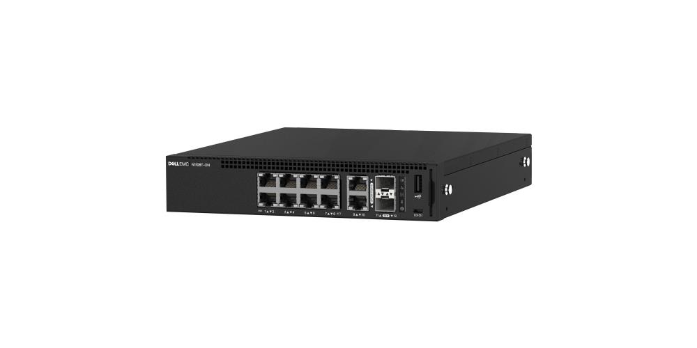 Switch | DELL | N1108T | Type L2 | 10x10Base-T / 100Base-TX / 1000Base-T | 2xSFP | 1xUSB 2.0 | 1xConsole | 210-AJIW