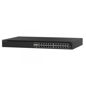 Switch | DELL | N1124P-ON | Type L2 | 24x10Base-T / 100Base-TX / 1000Base-T | 4xSFP+ | 1xUSB 2.0 | 1xConsole | PoE ports 12 | PoE+ ports 6 | 190 Watts | 210-AJIT
