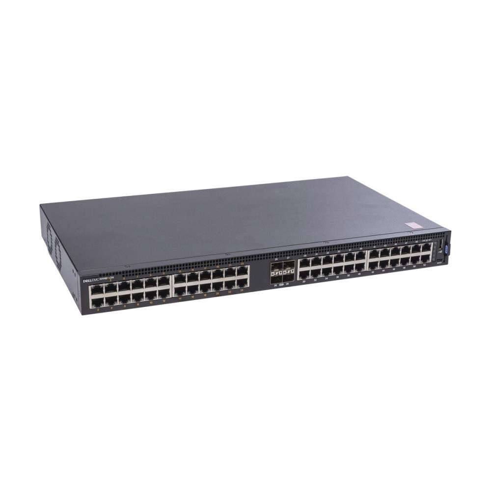 Switch | DELL | N1148P-ON | Type L2 | Rack 1U | 48x10Base-T / 100Base-TX / 1000Base-T | 4xSFP+ | 1xUSB 2.0 | 1xConsole | PoE ports 24 | PoE+ ports 12 | 375 Watts | 210-AJIV