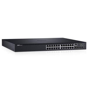 Switch | DELL | N1524P | Type L2 | Rack 1U | 24x10Base-T / 100Base-TX / 1000Base-T | 4xSFP+ | 1xUSB 2.0 | 1xConsole | PoE+ ports 24 | 500 Watts | 210-AEVY