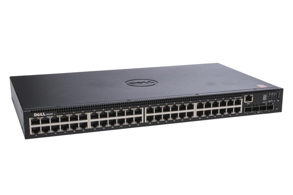 Switch | DELL | N1548 | Type L2 | Rack 1U | 48x10Base-T / 100Base-TX / 1000Base-T | 4xSFP+ | 1xUSB 2.0 | 1xConsole | 210-AEVZ