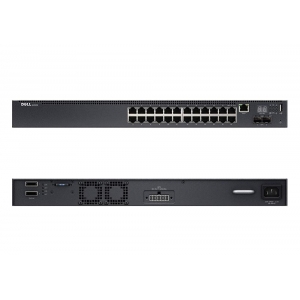 Switch | DELL | N2024 | Type L3 | 24x10Base-T / 100Base-TX / 1000Base-T | 2xSFP+ | 1xUSB 2.0 | 2xSAS expansion | 1xConsole | 210-ABNV