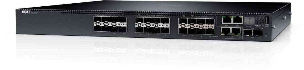 Switch | DELL | N3024EF-ON | Type L3 | Rack 1U | 2x10 / 100 / 1000BASE-T / SFP combo | 22xSFP | 2xSFP+ | 1xUSB 2.0 | 2xSAS expansion | 1xConsole | 1xRJ45 | 210-APXC