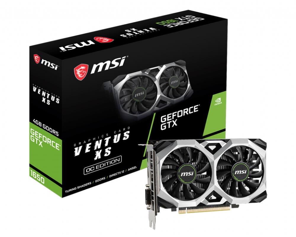 VGA PCIE16 GTX1650 4GB GDDR5/GTX 1650 VENTUS XS 4G OC MSI