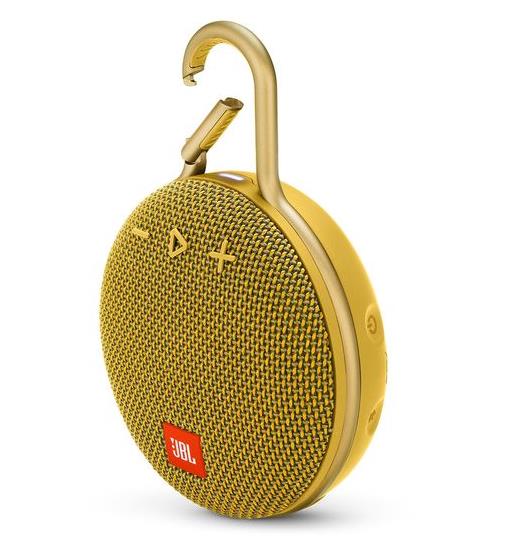 Portable Speaker|JBL|CLIP 3|Portable/Waterproof/Wireless|1xAudio-In|1xMicro-USB|Bluetooth|Yellow|JBLCLIP3YEL