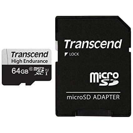 MEMORY MICRO SDXC 64GB W/ADAPT/UHS-I TS64GUSD350V TRANSCEND