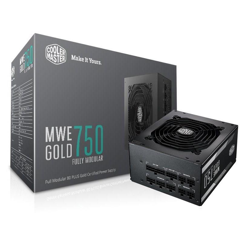 Power Supply|COOLER MASTER|750 Watts|Efficiency 80 PLUS GOLD|PFC Active|MTBF 100000 hours|MPY-7501-AFAAG-EU