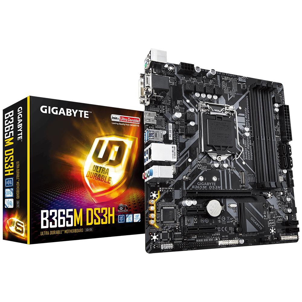 Mainboard | GIGABYTE | Intel B365 Express | LGA1151 | MicroATX | 1xPCI-Express 1x | 1xPCI-Express 4x | 1xPCI-Express 16x | 1xM.2 | Memory DDR4 | Memory slots 4 | 1x15pin D-sub | 1xDVI | 1xHDMI | 2xUSB 2.0 | 4xUSB 3.1 | 1xPS/2 | 1xRJ45 | 3xAudio port 