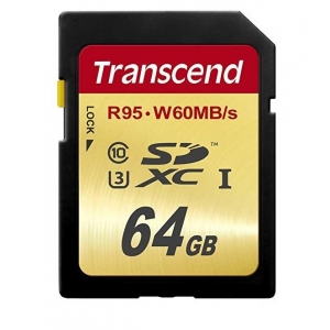 MEMORY MICRO SDXC 64GB W/ADAPT/UHS-3 TS64GSDU3 TRANSCEND