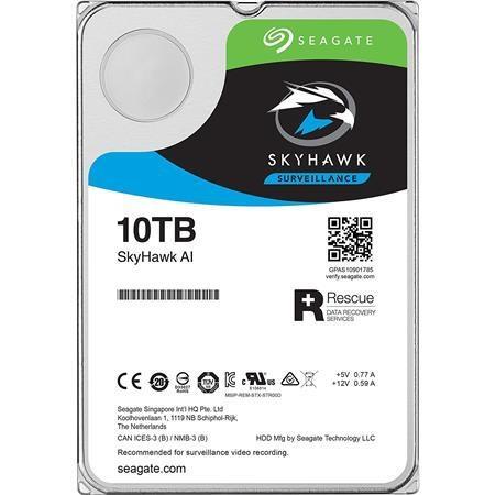 HDD|SEAGATE|SkyHawk|10TB|SATA 3.0|256 MB|7200 rpm|3,5"|ST10000VE0008