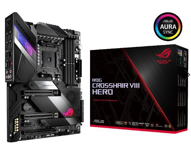 MB AMD X570 SAM4 ATX/ROG CROSSHAIR VIII HERO ASUS