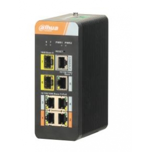 Switch|DAHUA|5x10Base-T / 100Base-TX / 1000Base-T|2x1000Base-X|PoE ports 4|DH-PFS4207-4GT-DP