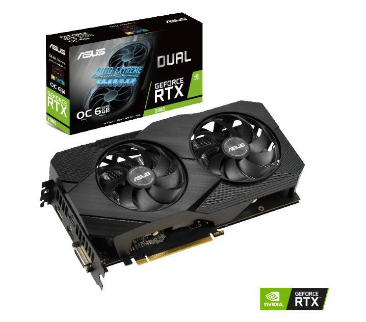 VGA PCIE16 RTX2060 6GB GDDR6/DUAL-RTX2060-O6G-EVO ASUS