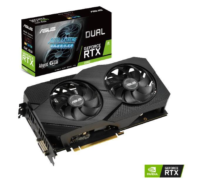 VGA PCIE16 RTX2060 6GB GDDR6/DUAL-RTX2060-A6G-EVO ASUS