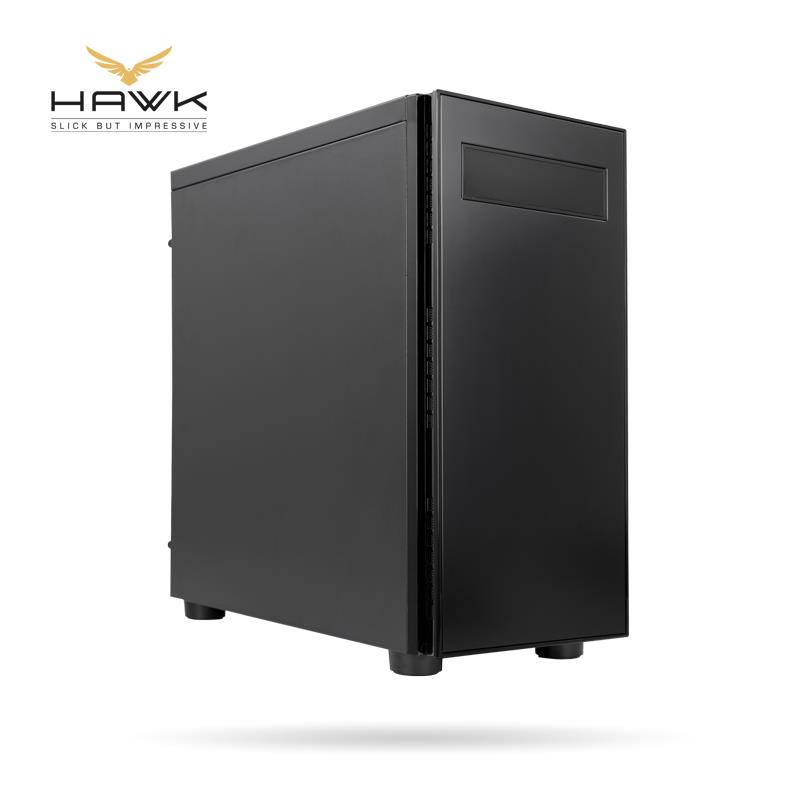 CASE MIDITOWER ATX W/O PSU/HAWK BLACK AL-02B-OP CHIEFTEC