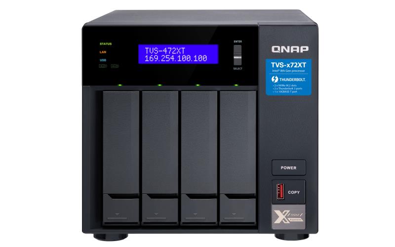 NAS STORAGE TOWER 4BAY/NO HDD TVS-472XT-PT-4G QNAP