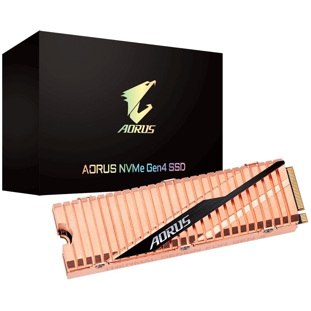 SSD|GIGABYTE|AORUS|1TB|M.2|PCIE|TLC|Write speed 4400 MBytes/sec|Read speed 5000 MBytes/sec|MTBF 1770000 hours|GP-ASM2NE6100TTTD