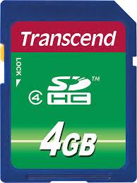 MEMORY SDHC 4GB/CLASS4 TS4GSDHC4 TRANSCEND