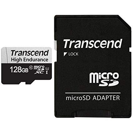 MEMORY MICRO SDXC 128GB W/ADAP/C10 TS128GUSD350V TRANSCEND