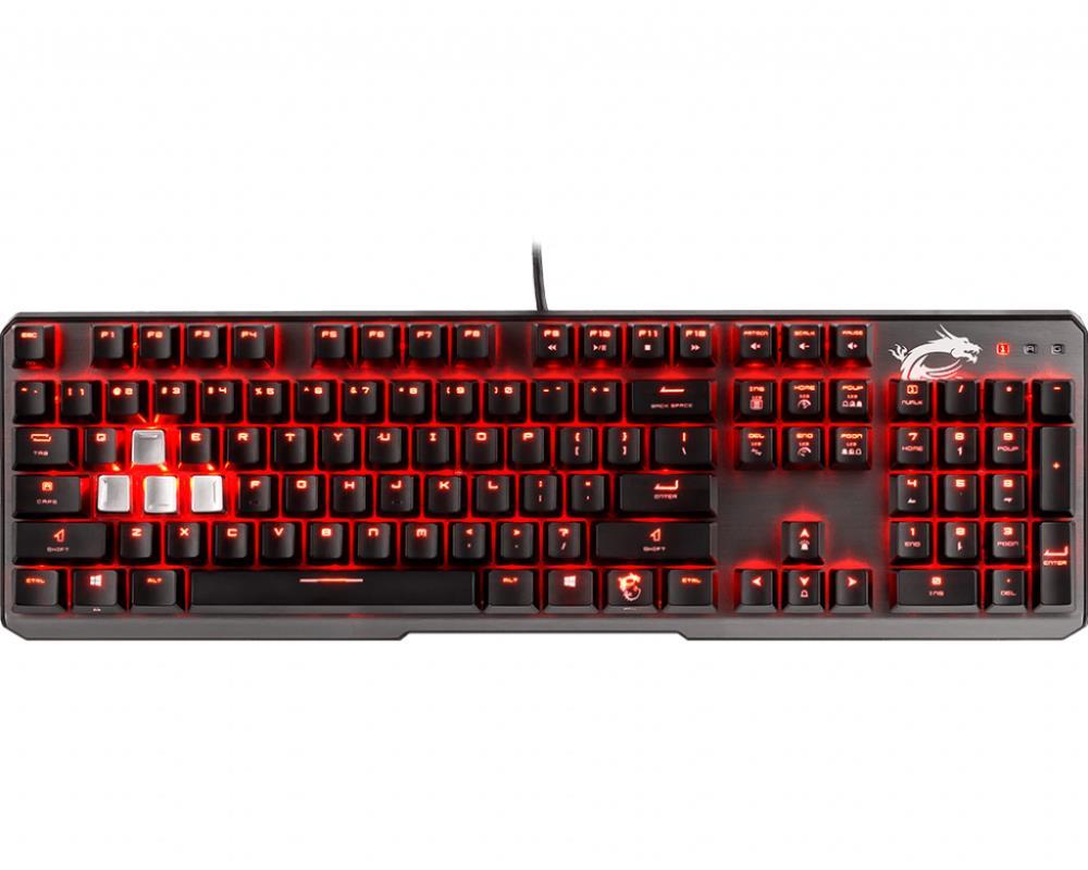 KEYBOARD GAMING BLACK ENG/VIGOR GK60 CR US MSI