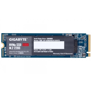 SSD|GIGABYTE|512GB|M.2|PCIE|NVMe|Write speed 1100 MBytes/sec|Read speed 1700 MBytes/sec|MTBF 1500000 hours|GP-GSM2NE3512GNTD