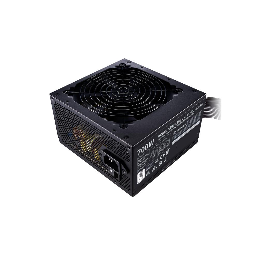 Power Supply|COOLER MASTER|700 Watts|Efficiency 80 PLUS|PFC Active|MTBF 100000 hours|MPE-7001-ACABW-EU