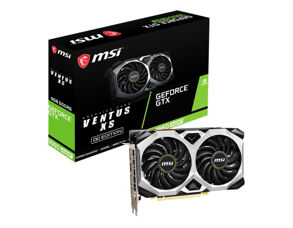 Graphics Card|MSI|NVIDIA GeForce GTX 1660 SUPER|6 GB|192 bit|PCIE 3.0 16x|GDDR6|Dual Slot Fansink|1xHDMI|3xDisplayPort|GTX1660SUPERVENTXSOC