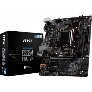 Mainboard|MSI|Intel B365 Express|LGA1151|MicroATX|2xPCI-Express 3.0 1x|1xPCI-Express 3.0 16x|1xM.2|Memory DDR4|Memory slots 2|1x15pin D-sub|1xHDMI|2xUSB 2.0|4xUSB 3.1|1xPS/2|1xRJ45|3xAudio port|B365MPRO-VH