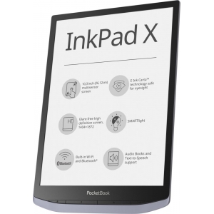 E-Reader|POCKETBOOK|InkPad X|10.3"|1872x1404|1xUSB type C|Wireless LAN|Bluetooth|Grey|PB1040-J-WW