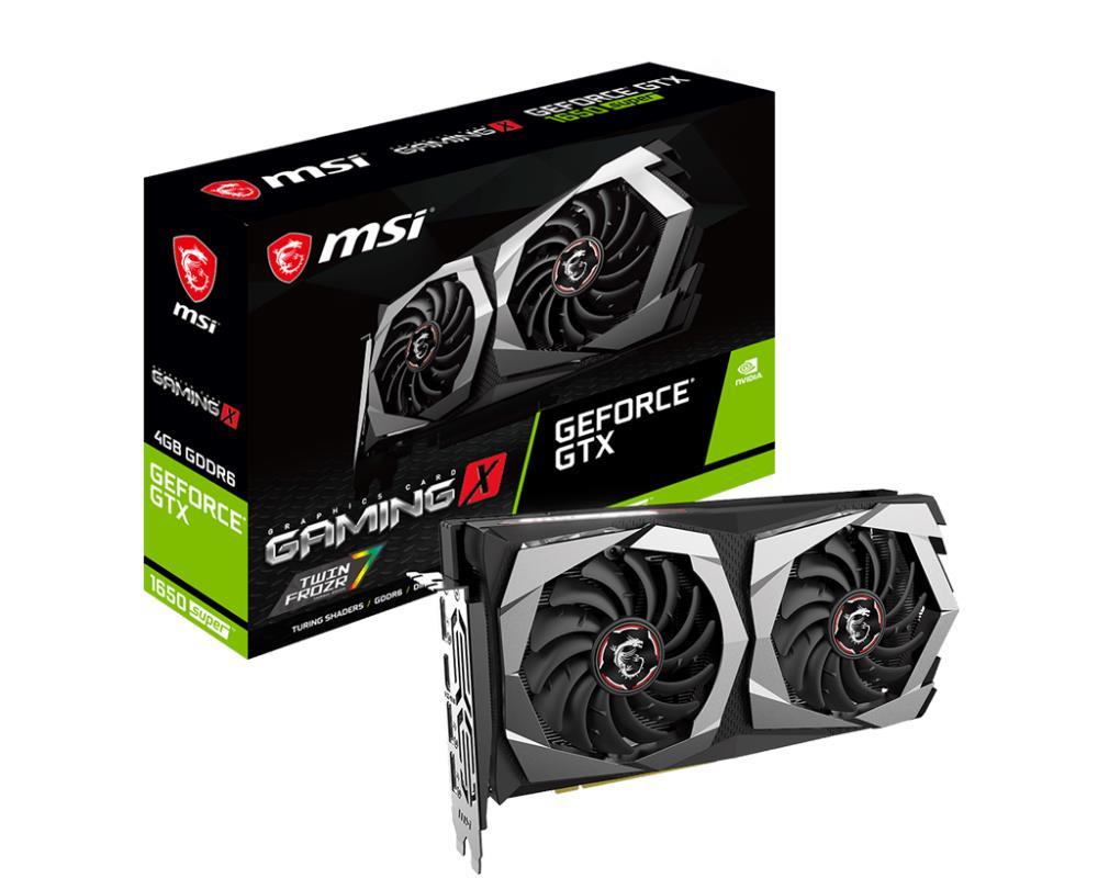 Graphics Card|MSI|NVIDIA GeForce GTX 1650 SUPER|4 GB|128 bit|PCIE 3.0 16x|GDDR6|Dual Slot Fansink|1xHDMI|3xDisplayPort|GTX1650SUPERGAMINGX