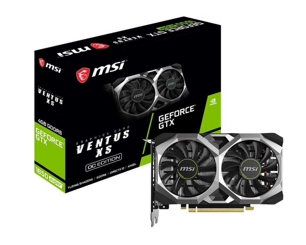 Graphics Card|MSI|NVIDIA GeForce GTX 1650 SUPER|4 GB|128 bit|PCIE 3.0 16x|GDDR6|Dual Slot Fansink|1xDVI|1xHDMI|1xDisplayPort|GTX1650SUPERVENTXSOC