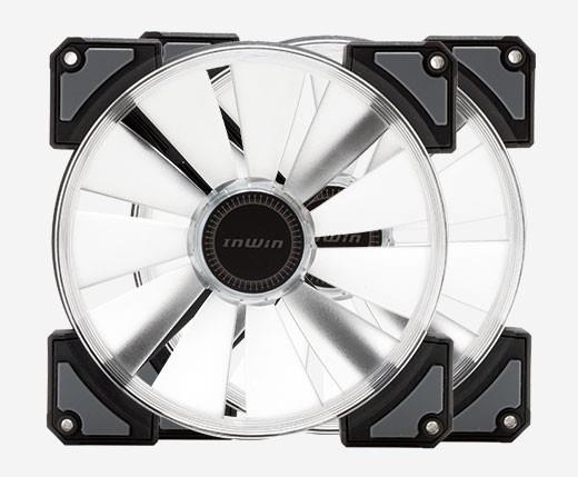 CASE FAN 140MM TWIN PACK/CROWN 14CM X2 IN-WIN