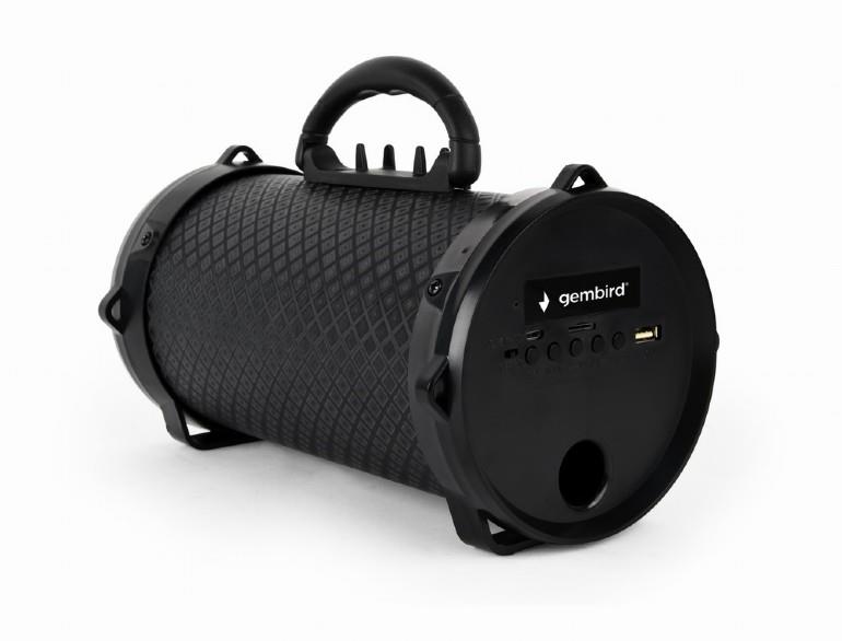 Portable Speaker|GEMBIRD|Boom|Portable/Wireless|1xMicro-USB|1xMicroSD Card Slot|Bluetooth|Black|SPK-BT-12