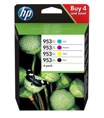 INK CARTRIDGE COLOR NO.953XL/4PACK 3HZ52AE HP