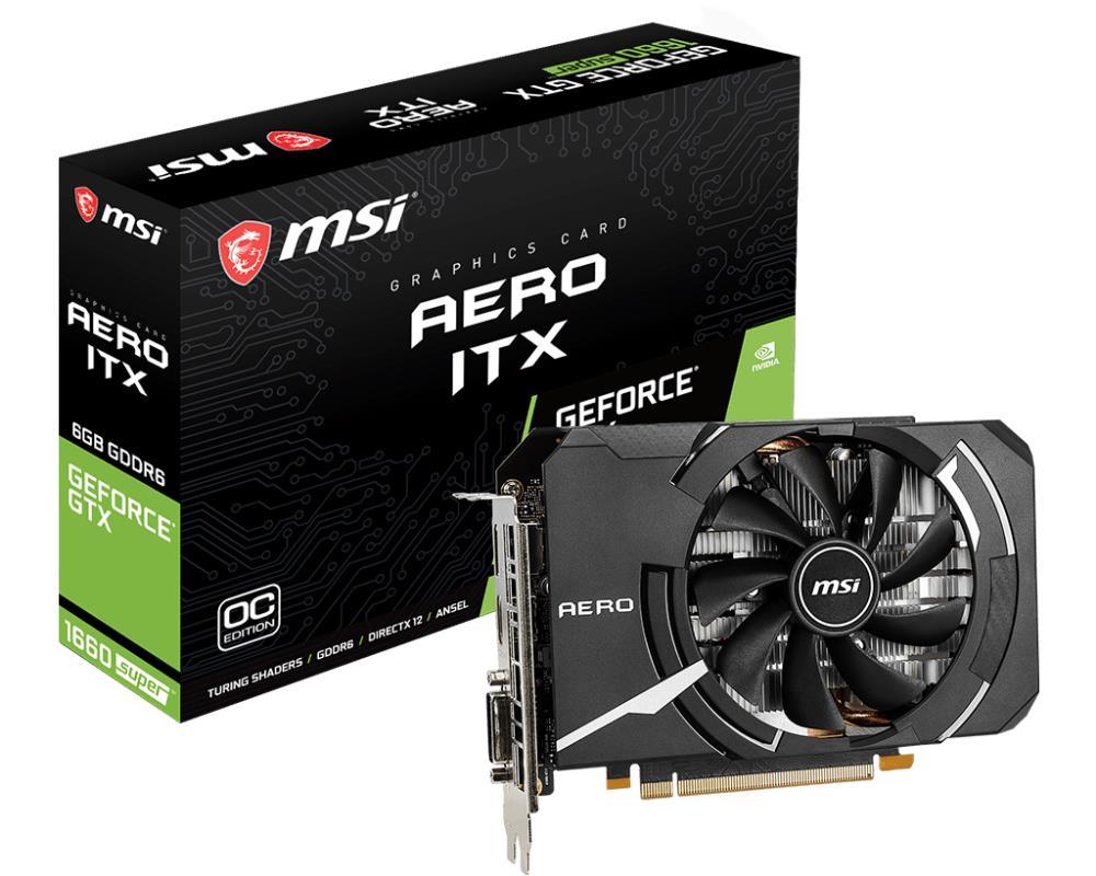 Graphics Card|MSI|NVIDIA GeForce GTX 1660 SUPER|6 GB|192 bit|PCIE 3.0 16x|GDDR6|Dual Slot Fansink|1xDVI|1xHDMI|1xDisplayPort|GTX1660SUPERAEROITXOC