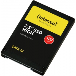 SSD|INTENSO|120GB|SATA 3.0|Write speed 480 MBytes/sec|Read speed 520 MBytes/sec|2,5"|3813430