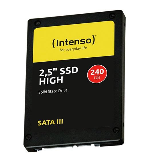 SSD|INTENSO|240GB|SATA 3.0|Write speed 480 MBytes/sec|Read speed 520 MBytes/sec|2,5"|3813440