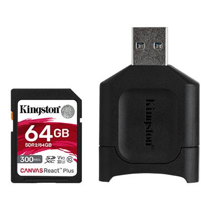 MEMORY READER FLASH REACT PLUS/MLPR2/64GB KINGSTON