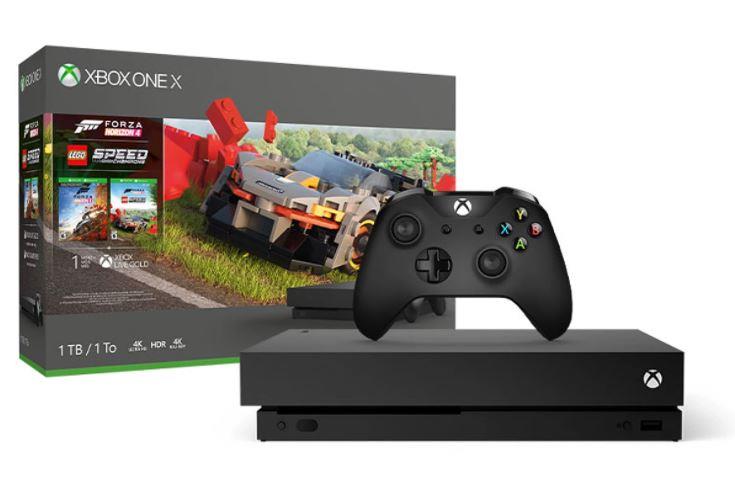 CONSOLE XBOX ONE X 1TB BLACK/FORZA H4/LEGO SPEED MICROSOFT