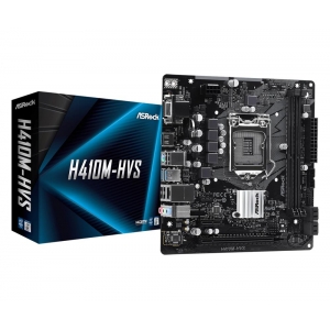 Mainboard|ASROCK|Intel H410 Express|LGA1200|MicroATX|1xPCI-Express 3.0 1x|1xPCI-Express 3.0 16x|Memory DDR4|Memory slots 2|1x15pin D-sub|1xHDMI|4xUSB 2.0|2xUSB 3.2|1xPS/2|1xRJ45|3xAudio port|H410M-HVS