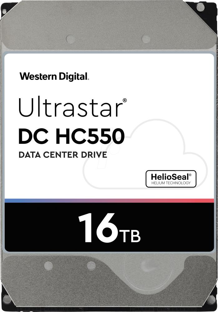 HDD|WESTERN DIGITAL ULTRASTAR|Ultrastar DC HC550|16TB|SATA 3.0|512 MB|7200 rpm|3,5"|0F38462