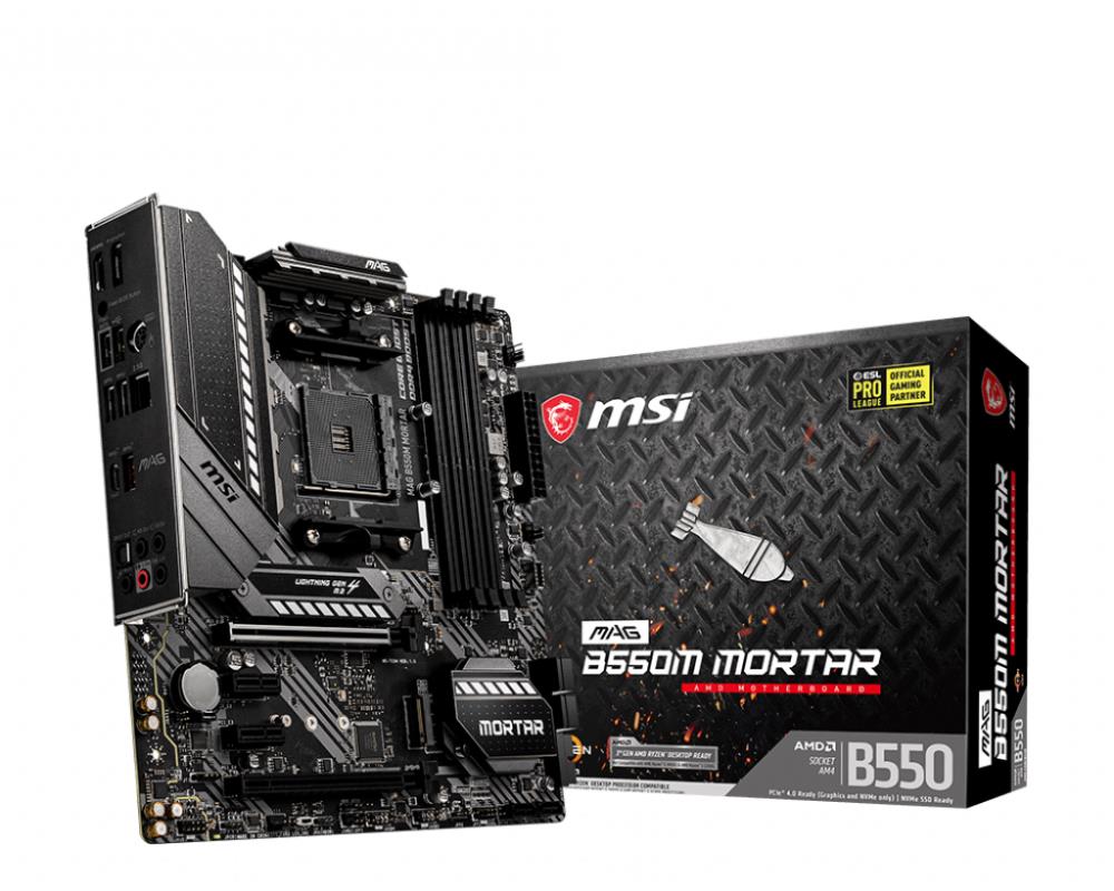 MB AMD B550 SAM4 MATX/MAG B550M MORTAR MSI