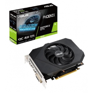 Graphics Card|ASUS|NVIDIA GeForce GTX 1650|4 GB|128 bit|PCIE 3.0 16x|GDDR6|Memory 12000 MHz|GPU 1410 MHz|Dual Slot Fansink|1xDVI|1xHDMI|1xDisplayPort|PH-GTX1650-O4GD6